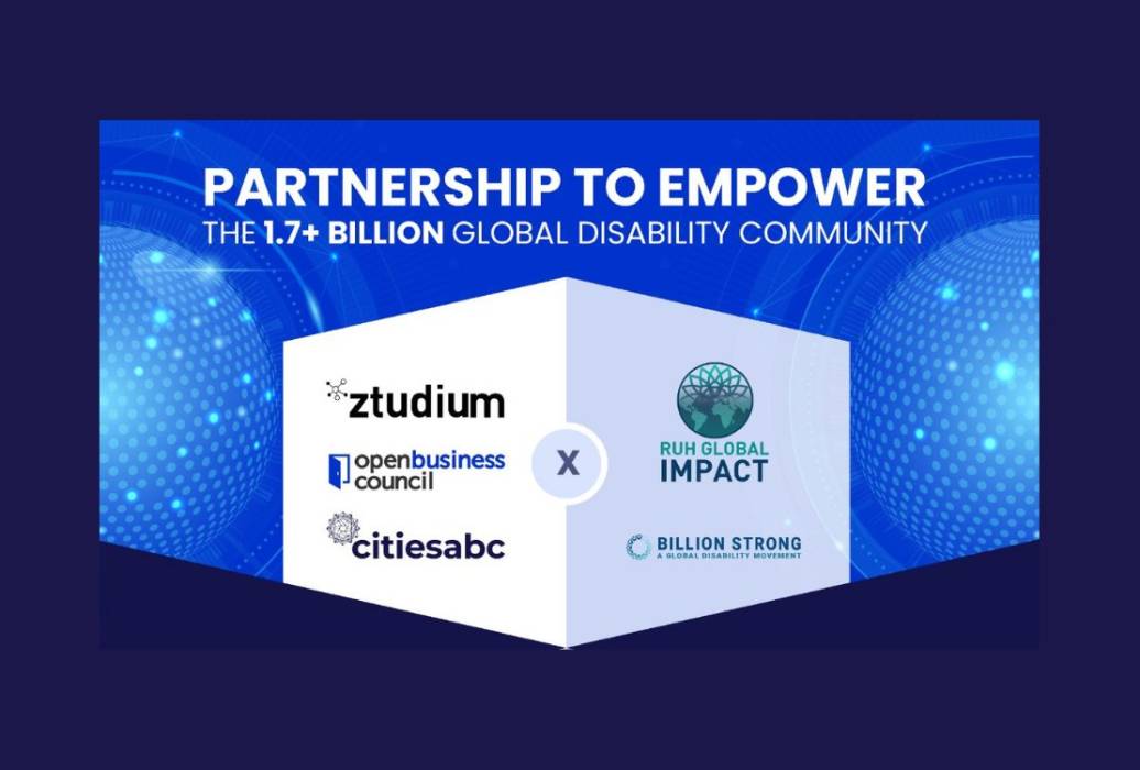 Citiesabc.com and openbusinesscouncil.org, part of the Ztudium Group, join forces with Ruh Global IMPACT & Billion Strong to create accessible digital, Web 3.0, Metaverse solutions to empower the 1.7+ billion global disability community
